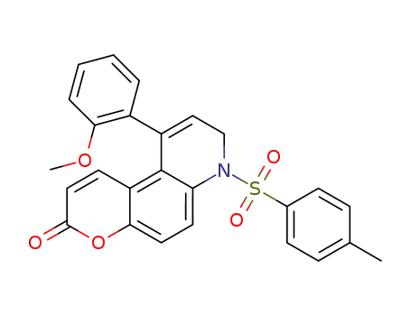 9-(2-methoxyphenyl)-7-tosyl-7,8-dihydro-3H-pyrano[3,2-f]quinolin-3-one