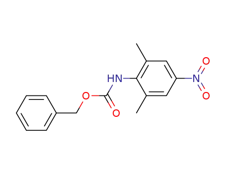 Molecular Structure of 86955-76-2 (N-(benzyloxycarbonyl)-2,6-dimethyl-4-nitroaniline)
