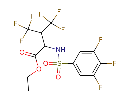 4,4,4-trifluoro-2-(3,4,5-trifluoro-benzenesulfonylamino)-3-trifluoromethyl-butyric acid ethyl ester