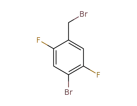 Molecular Structure of 486460-10-0 (Benzene, 1-bromo-4-(bromomethyl)-2,5-difluoro-)