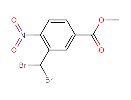 Molecular Structure of 207862-97-3 (3-dibromomethyl-4-nitrobenzoic acid methyl ester)