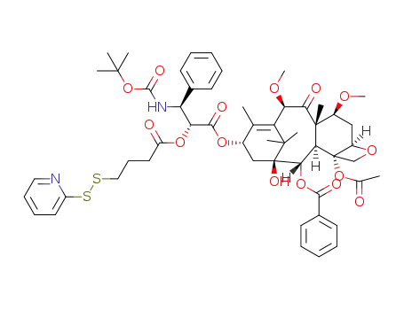 Molecular Structure of 1616776-02-3 (cabazitaxel butyrate pyridyldisulfide)