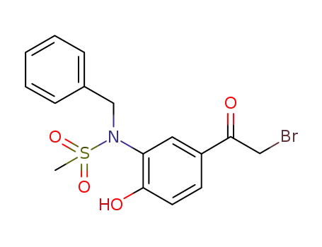 N-benzyl-N-(2-benzyloxy-5-(2-bromoacetyl)phenyl)methanesulfonamide