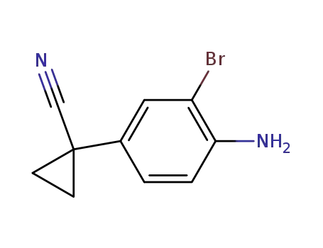 1-(4-amino-3-bromo-phenyl)-cyclopropanecarbonitrile