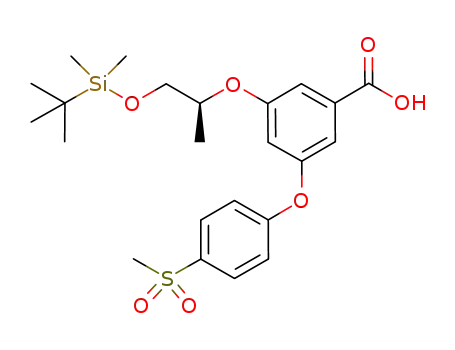 3-((1S)-2-{[tert-butyl(dimethyl)silyl]oxy}-1-methylethoxy)-5-[4-(methylsulfonyl)phenoxy]-benzoic acid