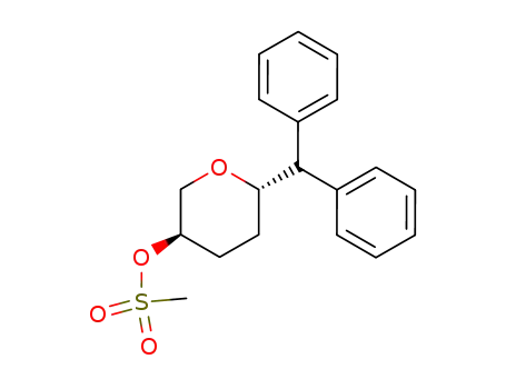 methanesulfonic acid trans-(3R,6S)-6-benzhydryl-tetrahydropyran-3-yl ester
