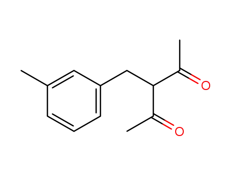 Molecular Structure of 791809-53-5 (2,4-Pentanedione,3-[(3-methylphenyl)methyl]-(9CI))
