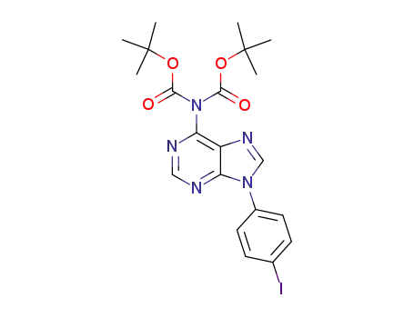 tert-butyl (tert-butoxycarbonyl)[9-(4-iodophenyl)-9H-purin-6-yl]carbamate