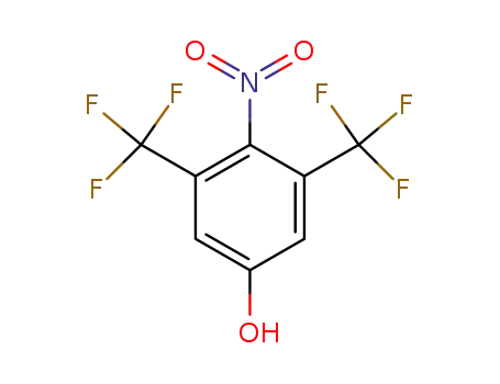 Molecular Structure of 168123-63-5 (4-nitro-3,5-bis(trifluoromethyl)phenol)
