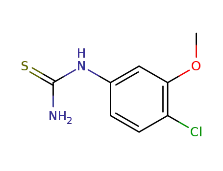 Molecular Structure of 855531-26-9 ((4-chloro-3-methoxy-phenyl)-thiourea)