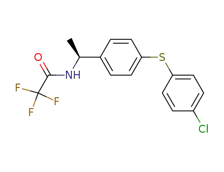 Acetamide,
N-[(1S)-1-[4-[(4-chlorophenyl)thio]phenyl]ethyl]-2,2,2-trifluoro-