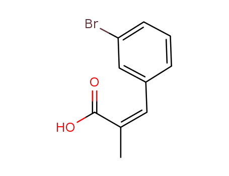 Molecular Structure of 872018-39-8 ((Z)-3-(3-bromophenyl)-2-methylacrylic acid)