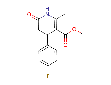 Molecular Structure of 299207-90-2 (methyl 4-(4-fluorophenyl)-2-methyl-6-oxo-1,4,5,6-tetrahydro-3-pyridinecarboxylate)