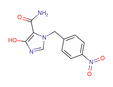 Molecular Structure of 82439-87-0 (3-(4-Nitrobenzyl)-5-hydroxy-3H-imidazole-4-carboxamide)