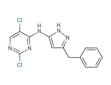 (5-benzyl-2H-pyrazol-3-yl)-(2,5-dichloropyrimidin-4-yl)amine