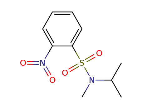 Molecular Structure of 848652-89-1 (Benzenesulfonamide, N-methyl-N-(1-methylethyl)-2-nitro-)