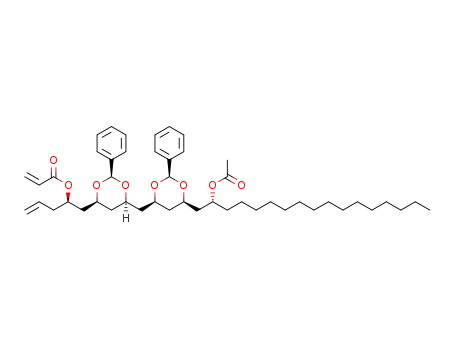 (R)-1-((2S,4S,6R)-6-(((2R,4S,6R)-6-((R)-2-acetoxyheptadecyl)-2-phenyl-1,3-dioxan-4-yl)methyl)-2-phenyl-1,3-dioxan-4-yl)pent-4-en-2-yl acrylate