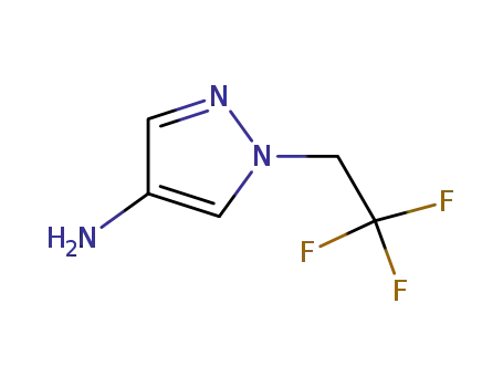 Molecular Structure of 919278-39-0 (1-(2,2,2-trifluoroethyl)-1H-pyrazol-4-amine)