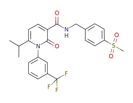 6-(isopropyl)-N-[4-(methylsulfonyl)benzyl]-2-oxo-1-[3-(trifluoromethyl)phenyl]-1,2-dihydropyridine-3-carboxamide