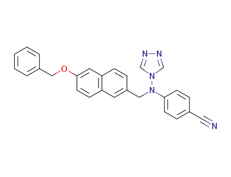 4-({[6-(benzyloxy)naphthalen-2-yl]methyl}(4H-1,2,4-triazol-4-yl)amino)benzonitrile