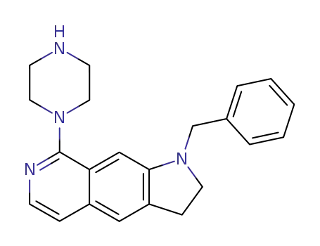 1-benzyl-2,3-dihydro-8-(piperazin-1-yl)pyrrolo[3,2-g]isoquinoline