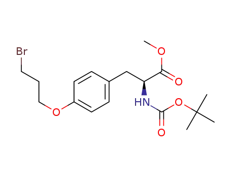 methyl O-(3-bromopropyl)-N-(tert-butoxycarbonyl)-L-tyrosinate