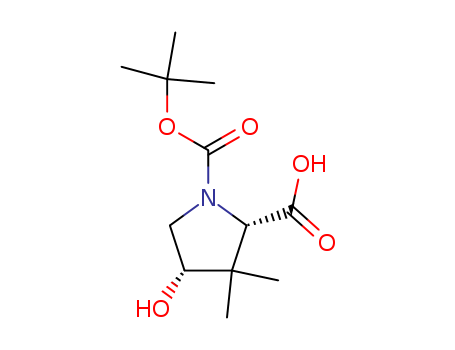(2S,4S)-N-Boc-4-hydroxy-3,3-dimethylpyrrolidine-2-carboxylic acid