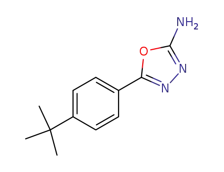 Molecular Structure of 506407-84-7 (5-(4-tert-butylphenyl)-1,3,4-oxadiazol-2-amine)