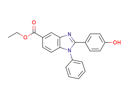ethyl 2-(4-hydroxyphenyl)-1-phenyl-1H-benzo[d]-imidazole-5-carboxylate