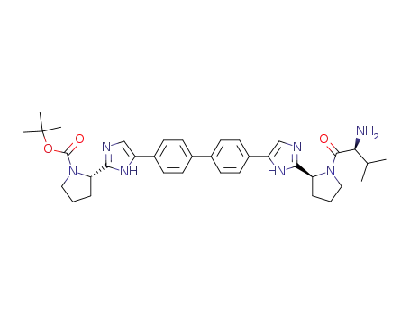 (S)-tert-butyl 2-(5-(4'-(2-((S)-1-((S)-2-amino-3-methylbutanoyl)pyrrolidin-2-yl)-1H-imidazol-5-yl)biphenyl-4-yl)-1H-imidazol-2-yl)pyrrolidine-1-carboxylate