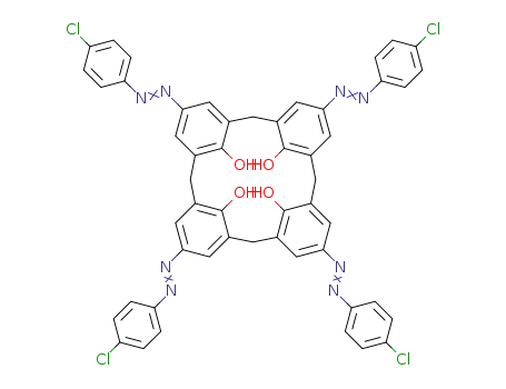 Molecular Structure of 124411-18-3 (p-tetrakis-(4-chlorophenylazo)calix<4>arene)