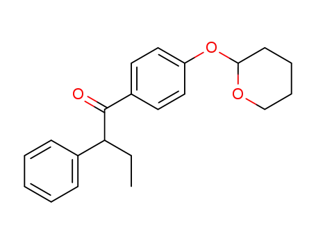 1-<4-<(tetrahydropyran-2-yl)oxy>phenyl>-2-phenylbutan-1-one