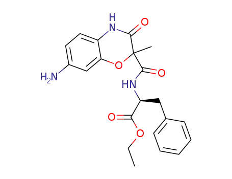 L-Phenylalanine,
N-[(7-amino-3,4-dihydro-2-methyl-3-oxo-2H-1,4-benzoxazin-2-yl)carbon
yl]-, ethyl ester