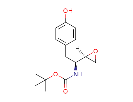 t-butyl-(1S,2R)-1-(4-hydroxybenzyl)-2,3-epoxydo-propyl-carbamate
