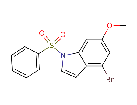 4-bromo-6-methoxy-1-(phenylsulfonyl)-1H-indole