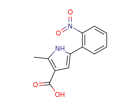 2-methyl-5-(2-nitrophenyl)-1H-pyrrole-3-carboxylic acid