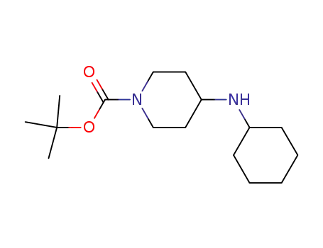 Molecular Structure of 206274-13-7 (1-BOC-4-CYCLOHEXYLAMINO-PIPERIDINE)