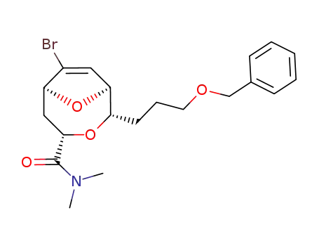 2-(3-benzyloxy-propyl)-7-bromo-3,9-dioxa-bicyclo[4.2.1]non-7-ene-4-carboxylic acid dimethylamide
