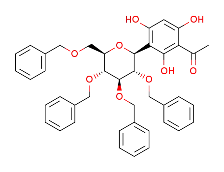 4,6-bis-hydroxy-3-C-(2,3,4,6-tetra-O-benzyl-β-D-glucopyranosyl)-2-hydroxyacetophenone