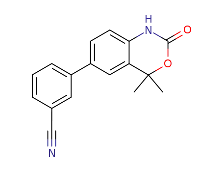 3-(4,4-Dimethyl-2-oxo-2,4-dihydro-1H-benzo[D][1,3]oxazin-6-YL)benzonitrile