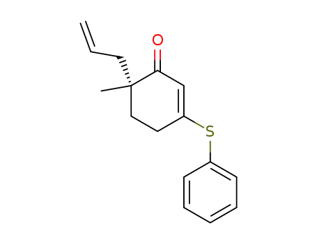 (R)-6-allyl-6-methyl-3-(phenylthio)cyclohex-2-enone