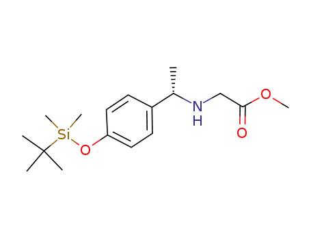 Glycine, N-[(1S)-1-[4-[[(1,1-dimethylethyl)dimethylsilyl]oxy]phenyl]ethyl]-,
methyl ester