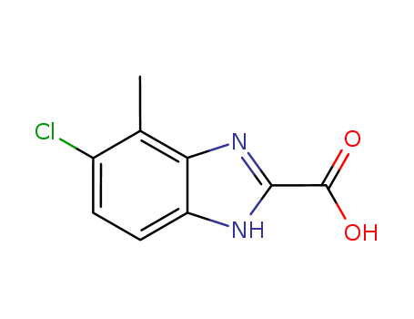 1H-Benzimidazole-2-carboxylic acid, 5-chloro-4-methyl-