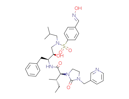 (2S,3S)-3-methyl-2-[2-oxo-3-pyridin-3-ylmethylimidazolidin-1-yl]pentanoic acid ((1S,2R)-1-benzyl-2-hydroxy-3-{[4-(E-hydroxyiminomethyl)benzenesulfonyl](isobutyl)amino}propyl)amide