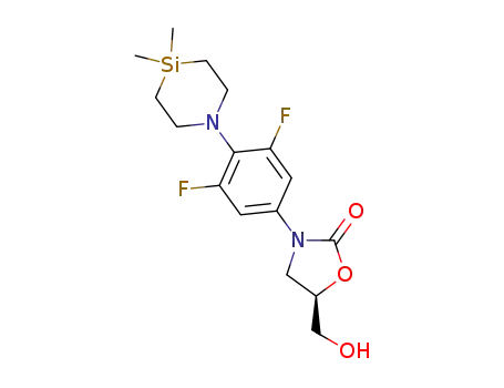 (R)-3-(4-(4,4-dimethyl-1,4-azasilinan-1-yl)-3,5-difluorophenyl)-5-(hydroxymethyl)oxazolidin-2-one