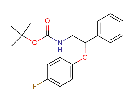 [2-(4-fluorophenoxy)-2-phenylethyl]-carbamic acid tert-butyl ester