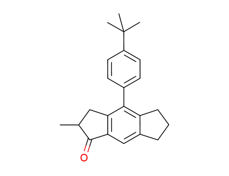 Molecular Structure of 852160-00-0 (4-(4-tert-butylphenyl)-2-methyl-3,5,6,7-tetrahydro-s-indacen-1(2H)-one)