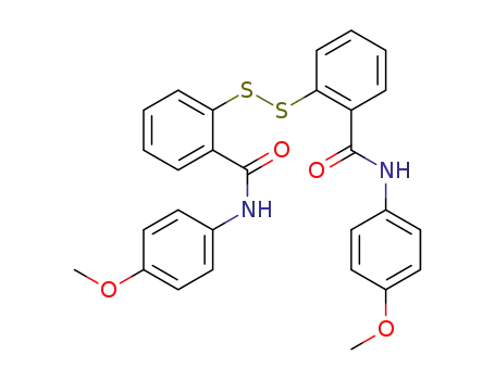 Molecular Structure of 2634-31-3 (Benzamide, 2,2'-dithiobis[N-(4-methoxyphenyl)-)