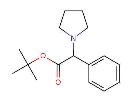 tert-butyl 2-phenyl-2-(pyrrolidin-1-yl)acetate