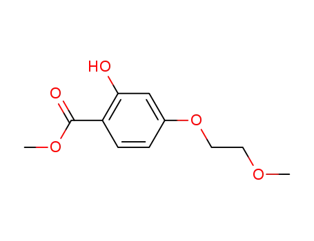 Molecular Structure of 553672-08-5 (methyl 2-hydroxy-4-(2-methoxyethoxy)benzoate)